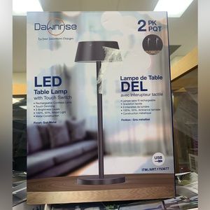 DAWNRISE LED TABLE LAMP 2pk NEW